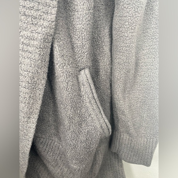 BAREFOOT DREAMS M Cozy Heather Gray Women's Sweater with Pockets - Picture 2 of 5